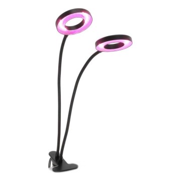 LED Hämardatav paindlik laualamp klambriga taimede kasvatamiseks VITARO 2xLED/4W/230V must