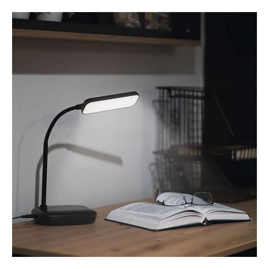 LED Hämardatav paindlik laualamp LED/12W/230V 3000K/4000K/6500K must