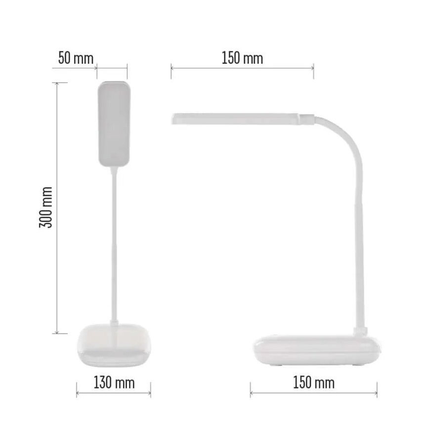 LED Hämardatav paindlik laualamp LED/12W/230V 3000K/4000K/6500K valge