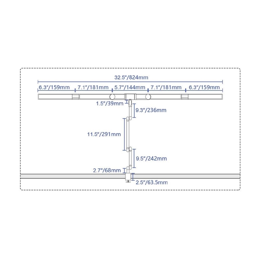 LED Hämardatav puutetundlik paindlik laualamp POINTIQ LED/24W/230V 3000-6500K CRI 92 must