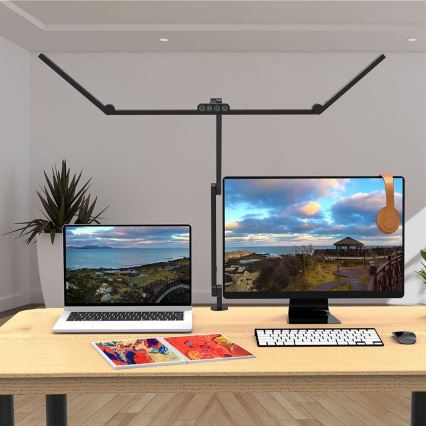 LED Hämardatav puutetundlik paindlik laualamp LED/36W/230V 3000-6500K CRI 92 must
