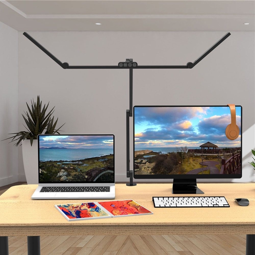 LED Hämardatav puutetundlik paindlik laualamp LED/36W/230V 3000-6500K CRI 92 must