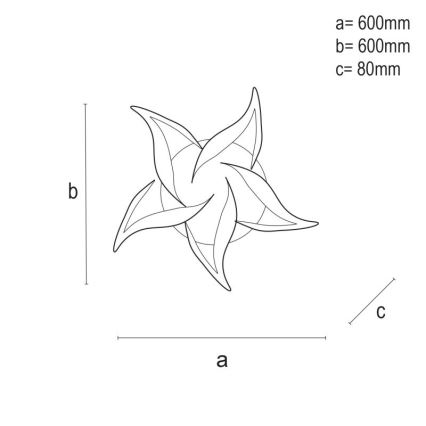 LED Hämardatav pinnale kinnitatav lühter LED/100W/230V 3000-6500K + kaugjuhtimispult