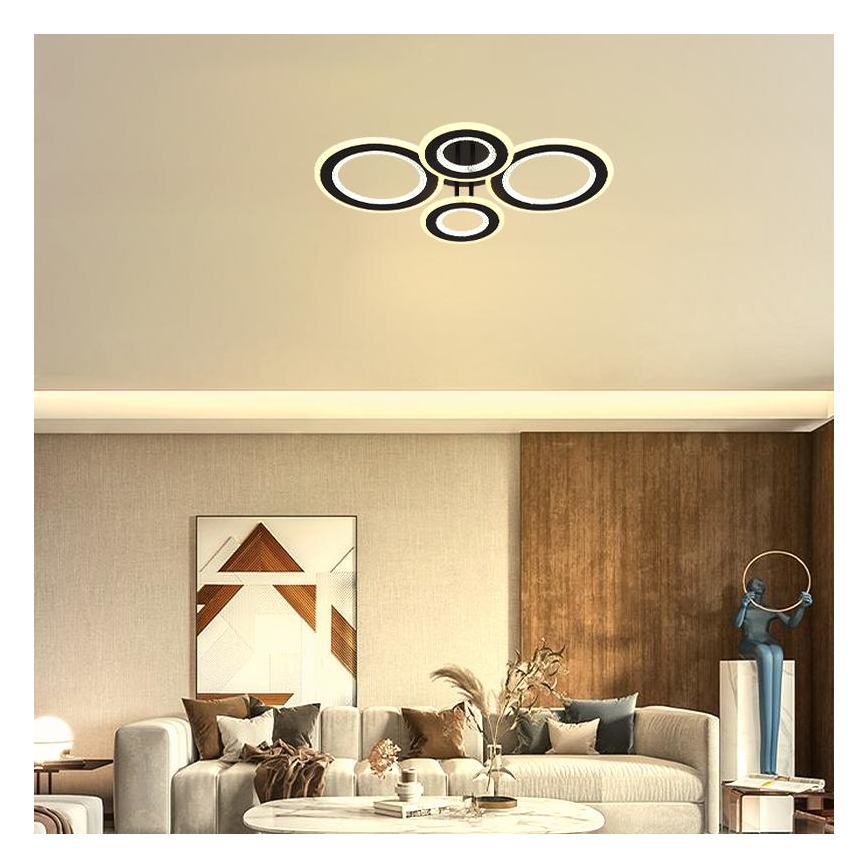 LED Hämardatav pinnale kinnitatav lühter LED/100W/230V 3000-6500K + kaugjuhtimispult