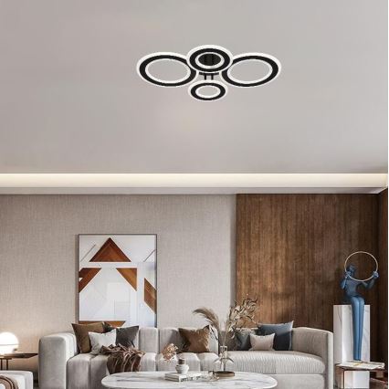 LED Hämardatav pinnale kinnitatav lühter LED/100W/230V 3000-6500K + kaugjuhtimispult