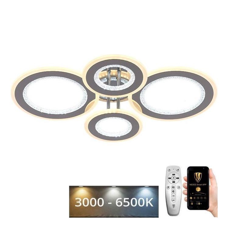 LED Hämardatav pinnale kinnitatav lühter LED/100W/230V 3000-6500K + kaugjuhtimispult