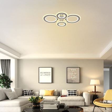 LED Hämardatav pinnale kinnitatav lühter LED/100W/230V 3000-6500K + kaugjuhtimispult