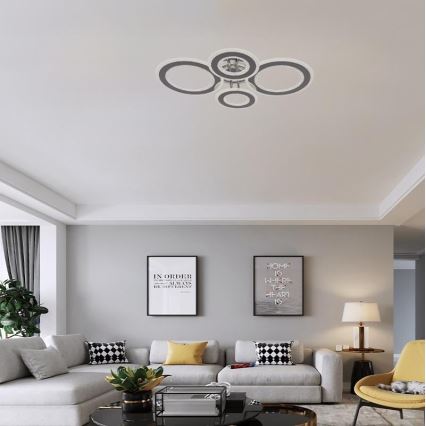 LED Hämardatav pinnale kinnitatav lühter LED/100W/230V 3000-6500K + kaugjuhtimispult