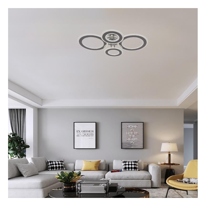 LED Hämardatav pinnale kinnitatav lühter LED/100W/230V 3000-6500K + kaugjuhtimispult