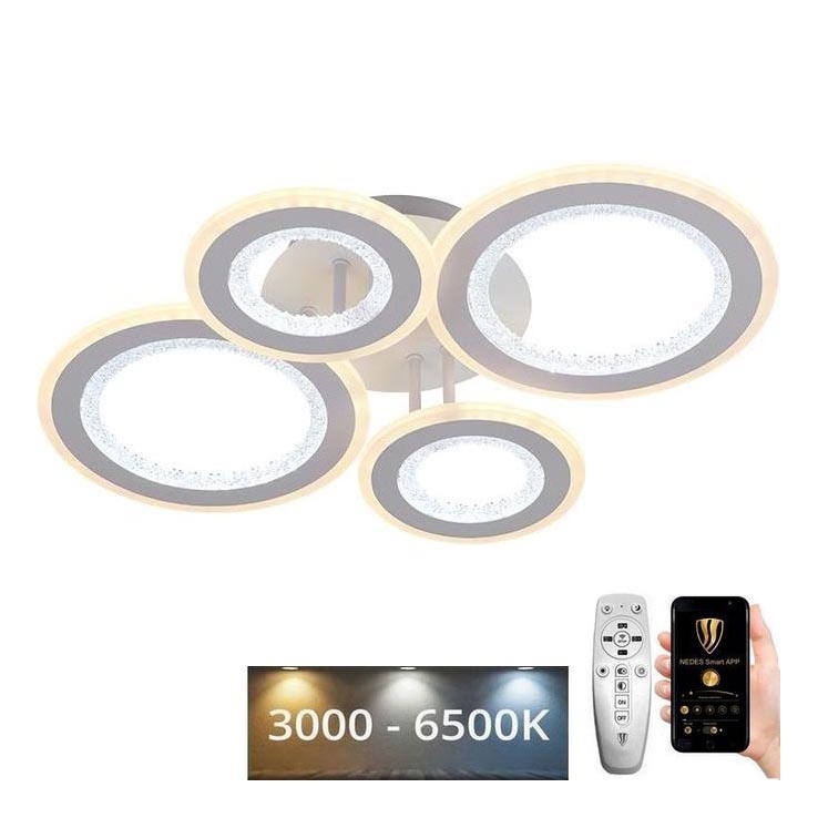LED Hämardatav pinnale kinnitatav lühter LED/100W/230V 3000-6500K + kaugjuhtimispult