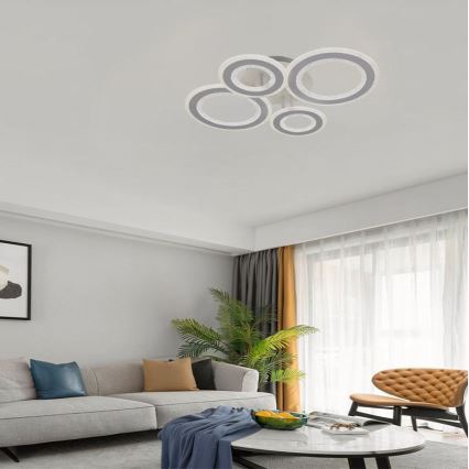 LED Hämardatav pinnale kinnitatav lühter LED/100W/230V 3000-6500K + kaugjuhtimispult