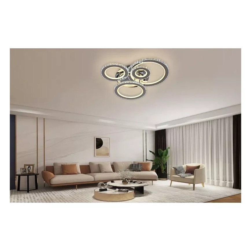 LED Hämardatav pinnale kinnitatav lühter LED/120W/230V 3000-6500K + kaugjuhtimispult