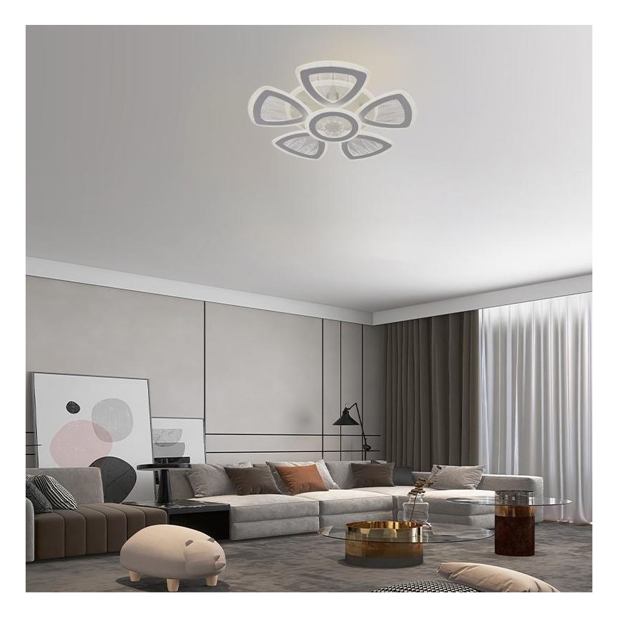LED Hämardatav pinnale kinnitatav lühter LED/145W/230V 3000-6500K + kaugjuhtimispult