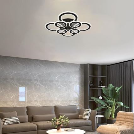 LED Hämardatav pinnale kinnitatav lühter LED/200W/230V 3000-6500K + kaugjuhtimispult