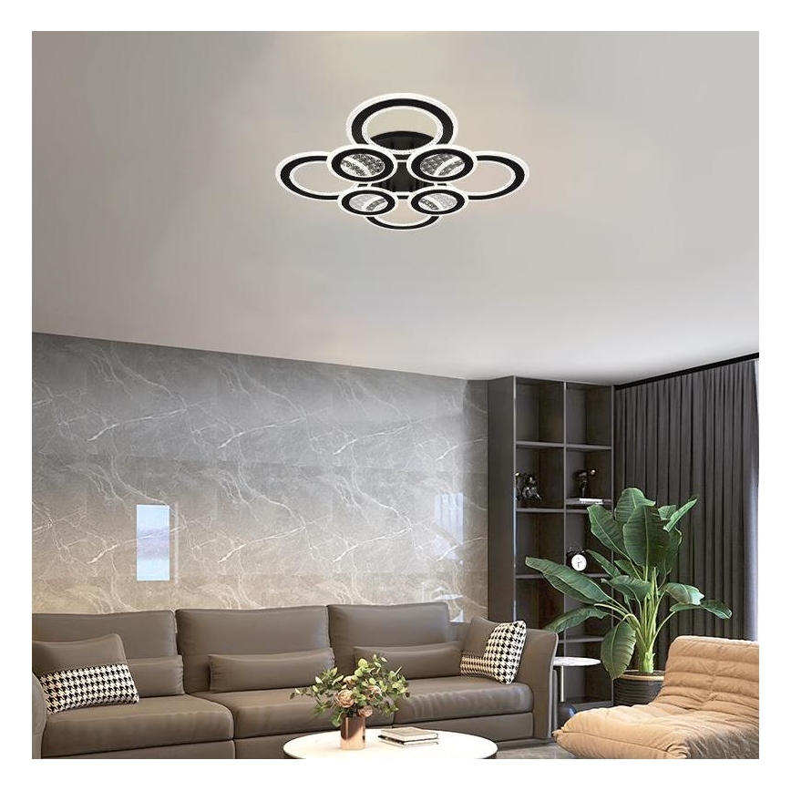 LED Hämardatav pinnale kinnitatav lühter LED/200W/230V 3000-6500K + kaugjuhtimispult