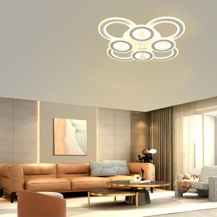 LED Hämardatav pinnale kinnitatav lühter LED/200W/230V 3000-6500K + kaugjuhtimispult