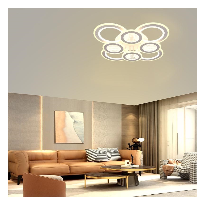 LED Hämardatav pinnale kinnitatav lühter LED/200W/230V 3000-6500K + kaugjuhtimispult