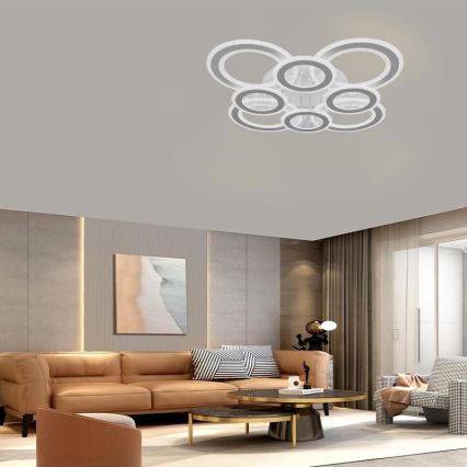 LED Hämardatav pinnale kinnitatav lühter LED/200W/230V 3000-6500K + kaugjuhtimispult