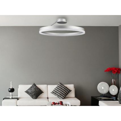 LED Hämardatav pinnale kinnitatav lühter LED/40W/230V 3000-6500K matt kroom + kaugjuhtimispult