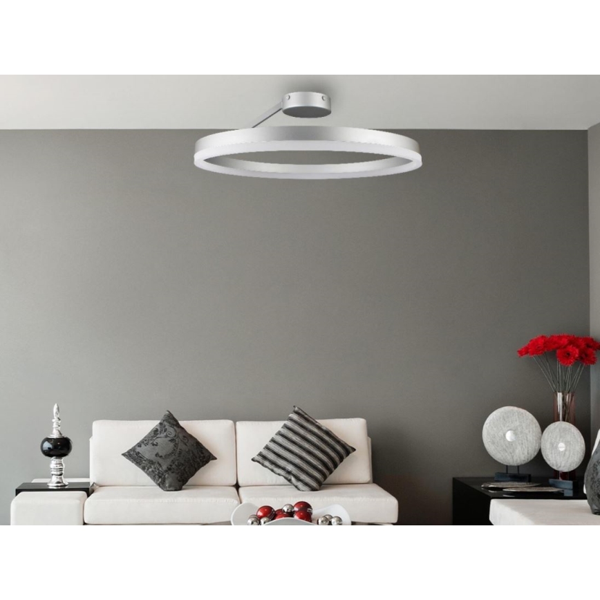 LED Hämardatav pinnale kinnitatav lühter LED/40W/230V 3000-6500K matt kroom + kaugjuhtimispult