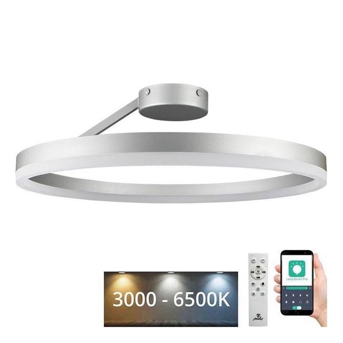 LED Hämardatav pinnale kinnitatav lühter LED/40W/230V 3000-6500K matt kroom + kaugjuhtimispult