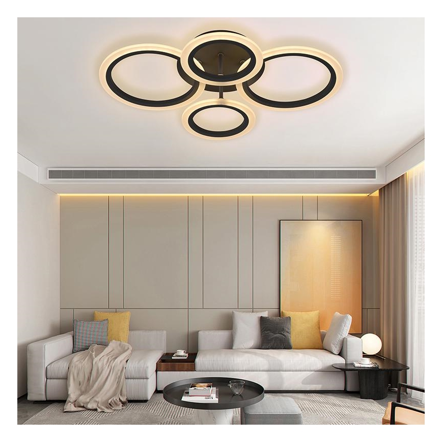 LED Hämardatav pinnale kinnitatav lühter LED/50W/230V 3000-6500K + kaugjuhtimispult