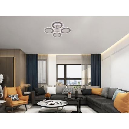 LED Hämardatav pinnale kinnitatav lühter LED/55W/230V 3000-6500K + kaugjuhtimispult