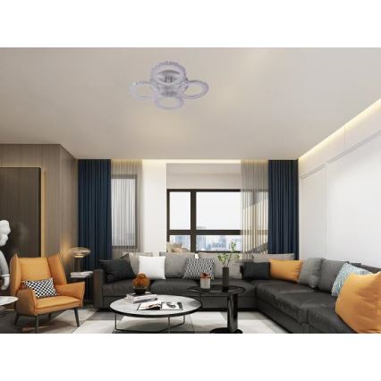 LED Hämardatav pinnale kinnitatav lühter LED/55W/230V 3000-6500K + kaugjuhtimispult