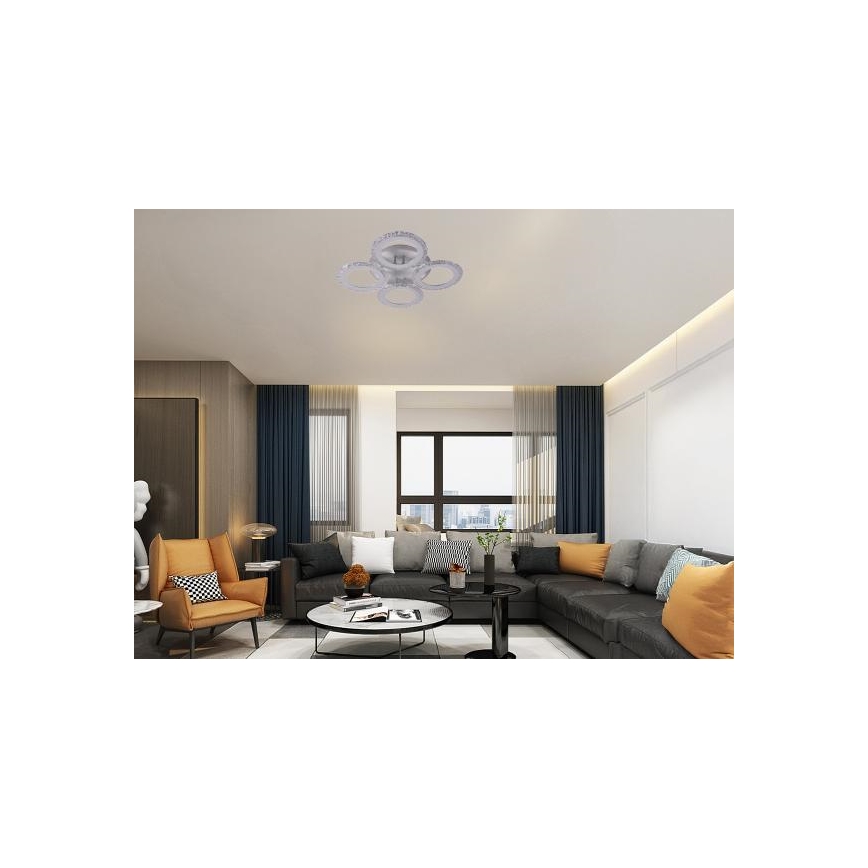 LED Hämardatav pinnale kinnitatav lühter LED/55W/230V 3000-6500K + kaugjuhtimispult