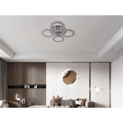 LED Hämardatav pinnale kinnitatav lühter LED/55W/230V 3000-6500K + kaugjuhtimispult