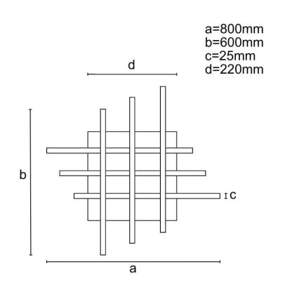 LED Hämardatav pinnale kinnitatav lühter LED/70W/230V 3000-6500K + kaugjuhtimispult