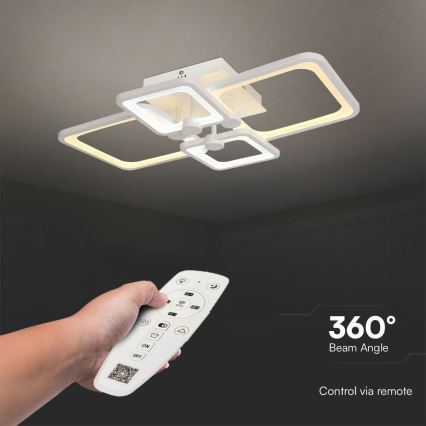 LED Hämardatav pinnale kinnitatav lühter LED/70W/230V 3000-6500K + kaugjuhtimispult