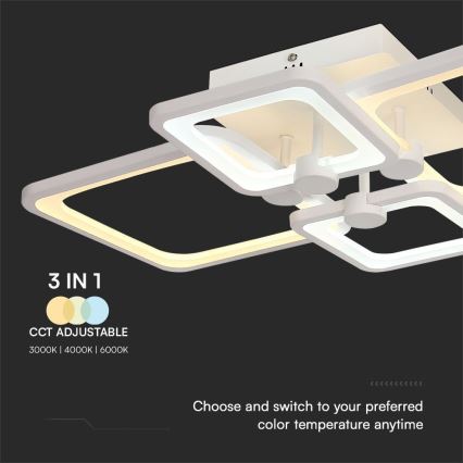 LED Hämardatav pinnale kinnitatav lühter LED/70W/230V 3000-6500K + kaugjuhtimispult