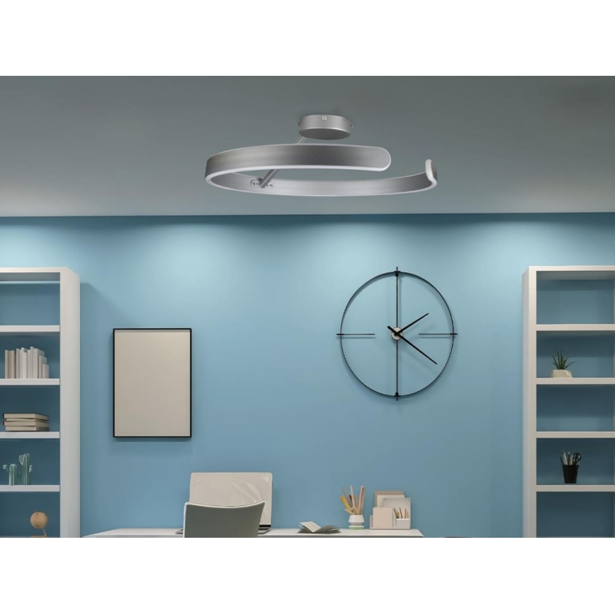 LED Hämardatav pinnale kinnitatav lühter LED/72W/230V 3000-6500K matt kroom + kaugjuhtimispult