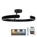 LED Hämardatav pinnale kinnitatav lühter LED/72W/230V 3000-6500K must + kaugjuhtimispult