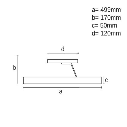 LED Hämardatav pinnale kinnitatav lühter LED/72W/230V 3000-6500K must + kaugjuhtimispult