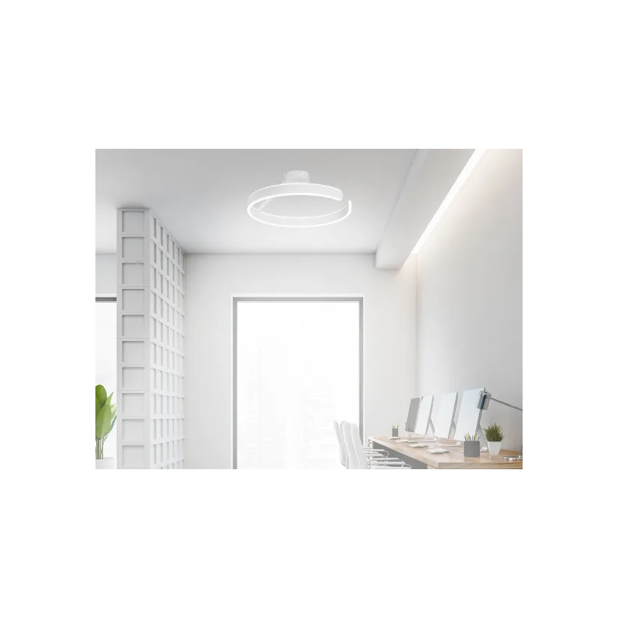 LED Hämardatav pinnale kinnitatav lühter LED/72W/230V 3000-6500K valge + kaugjuhtimispult