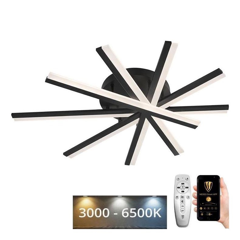 LED Hämardatav pinnale kinnitatav lühter LED/75W/230V 3000-6500K + kaugjuhtimispult