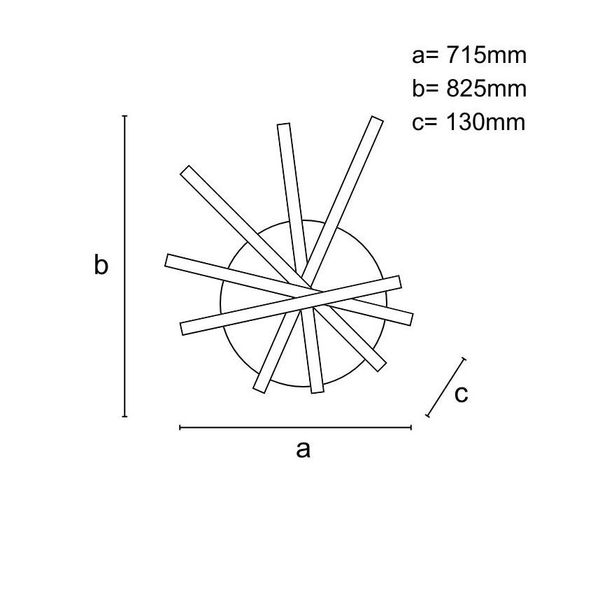 LED Hämardatav pinnale kinnitatav lühter LED/75W/230V 3000-6500K + kaugjuhtimispult