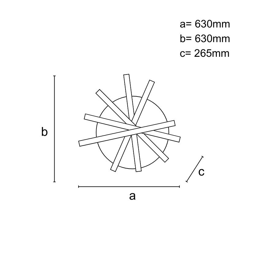 LED Hämardatav pinnale kinnitatav lühter LED/75W/230V 3000-6500K + kaugjuhtimispult