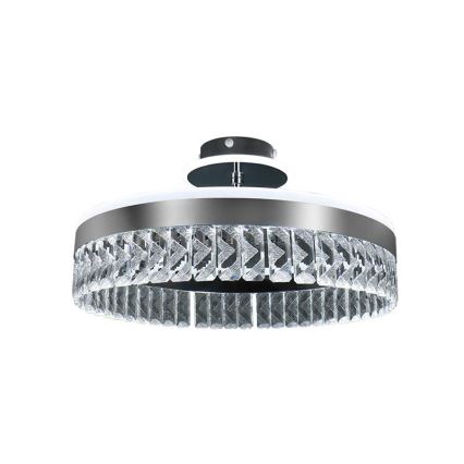 LED Hämardatav pinnale paigaldatav kristall-lühter LED/75W/230V 3000-6500K matt kroom + kaugjuhtimispult