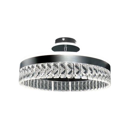LED Hämardatav pinnale paigaldatav kristall-lühter LED/75W/230V 3000-6500K matt kroom + kaugjuhtimispult