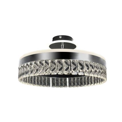 LED Hämardatav pinnale paigaldatav kristall-lühter LED/75W/230V 3000-6500K matt kroom + kaugjuhtimispult