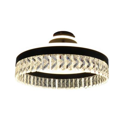 LED Hämardatav kristall pinnale kinnitatav lühter LED/75W/230V 3000-6500K must + kaugjuhtimispult