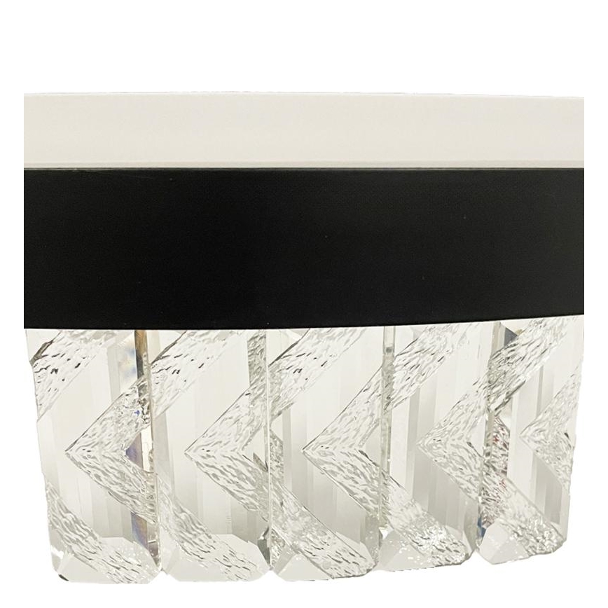 LED Hämardatav kristall pinnale kinnitatav lühter LED/75W/230V 3000-6500K must + kaugjuhtimispult