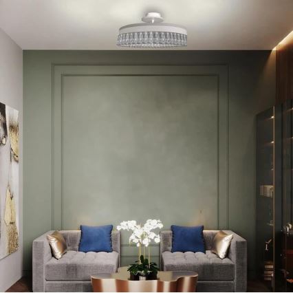 LED Hämardatav kristall pinnale kinnitatav lühter LED/75W/230V 3000-6500K valge + kaugjuhtimispult
