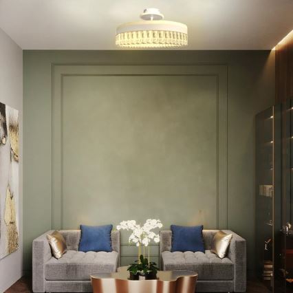 LED Hämardatav kristall pinnale kinnitatav lühter LED/75W/230V 3000-6500K valge + kaugjuhtimispult