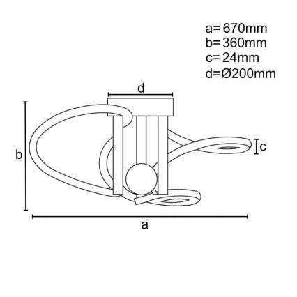 LED Hämardatav pinnale kinnitatav lühter LED/80W/230V 3000-6500K + kaugjuhtimispult