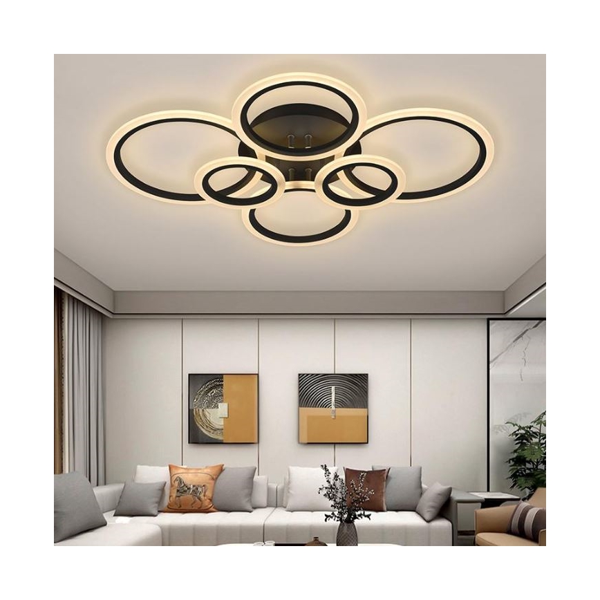 LED Hämardatav pinnale kinnitatav lühter LED/85W/230V 3000-6500K + kaugjuhtimispult
