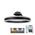 LED Hämardatav pinnale kinnitatav lühter LED/86W/230V 3000-6500K must + kaugjuhtimispult